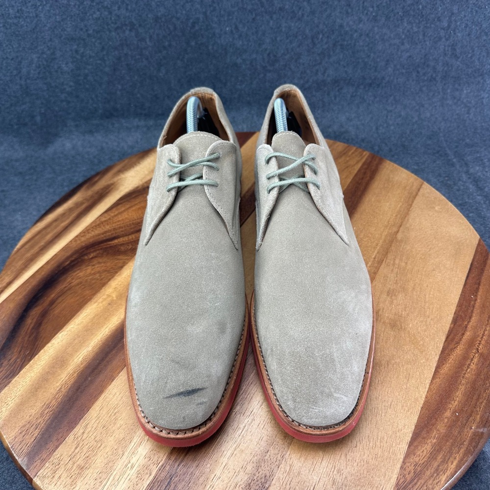 E.T. Wright Masters Collection Tan Suede Red Brick Sole Derby Shoes 12AA England - Picture 4 of 13